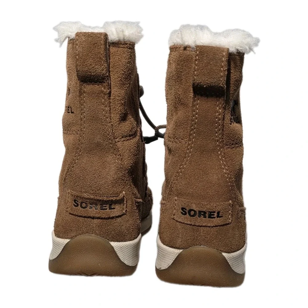Sorel Kids Whitney II Joan Lace Winter Boot USA Size 1 Brown